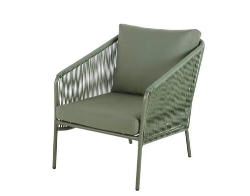Maison du Monde Arun tuinfauteuil 2 stuks, Tuin en Terras, Tuinstoelen, Zo goed als nieuw, Metaal, Ophalen