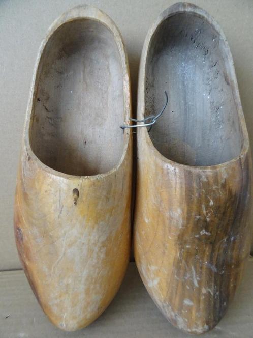 Curiosa houten klompen tuindecoratie tuinwanddecoratie 1960, Antiek en Kunst, Curiosa en Brocante, Ophalen of Verzenden