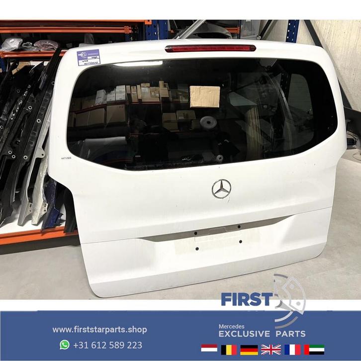 W447 VITO / V KLASSE VIP ACHTERKLEP DEUR ZILVERGRIJS met RUI, Auto-onderdelen, Carrosserie, Achterklep, Mercedes-Benz, Achter