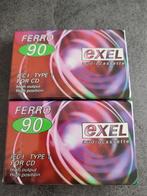2 audio cassettes Tape Ferro 90 Exel Type I, emballées, Enlèvement ou Envoi
