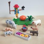 Playmobil 9832 boerderijdieren & vogelverschrikker -complet, Ophalen of Verzenden, Zo goed als nieuw