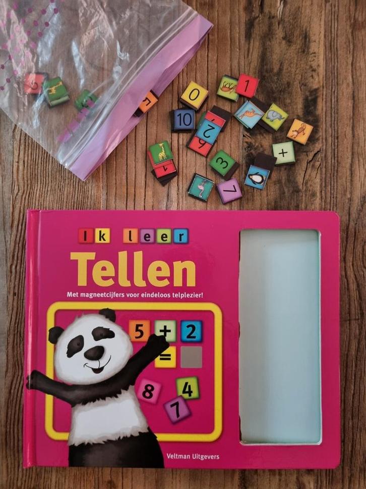 Educatief boek met magneten: ik leer tellen, Kinderen en Baby's, Speelgoed | Educatief en Creatief, Zo goed als nieuw, Rekenen