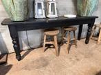 Sidetable / muurtafel - 200 x 42 cm + 74 cm hoog, Huis en Inrichting, Tafels | Sidetables, Gebruikt, Eikenhout, Ophalen of Verzenden
