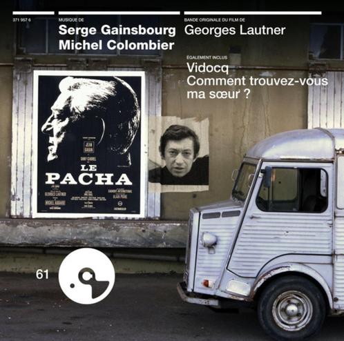 Serge Gainsbourg B.O.F Le Pacha + Vidocq + Commentaar Find-v, Cd's en Dvd's, Cd's | Franstalig, Zo goed als nieuw, Ophalen of Verzenden