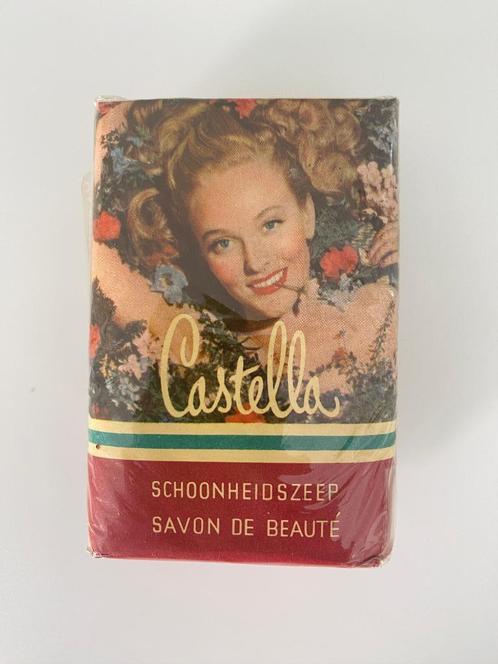 Vintage Zeep Castella Dobbelman in Cellofaan 1950, Antiek en Kunst, Curiosa en Brocante, Ophalen of Verzenden