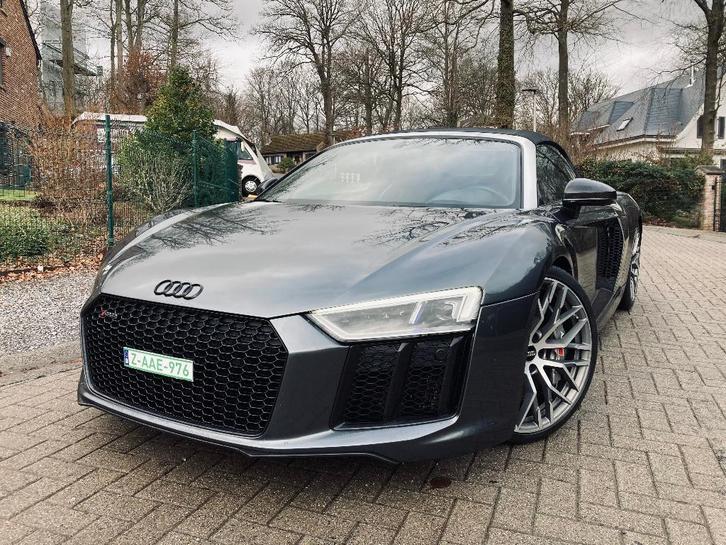 Audi R8 5.2 v10 spyder , véhicule belge, Autos, Audi, Entreprise, R8, 4x4, ABS, Caméra de recul, Phares directionnels, Airbags