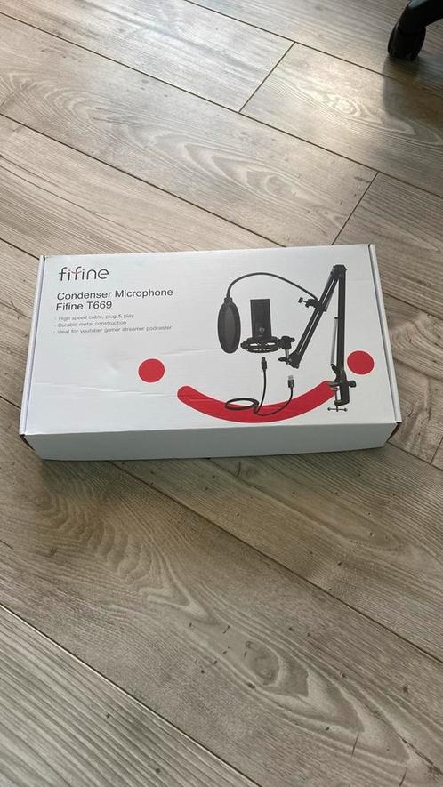 FIFINE T669 USB Microfoon, Audio, Tv en Foto, Televisiebeugels, Zo goed als nieuw, Ophalen