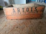 Vintage Houten krat brouwerij Artois Leuven uit 1970, Verzamelen, Ophalen, Zo goed als nieuw, Flesje(s), Stella Artois