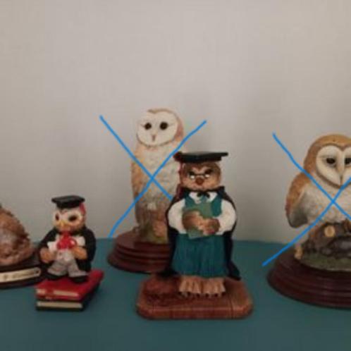 Beelden uilen Leonardo, Verzamelen, Dierenverzamelingen, Zo goed als nieuw, Beeldje of Figuurtje, Vogel, Ophalen of Verzenden
