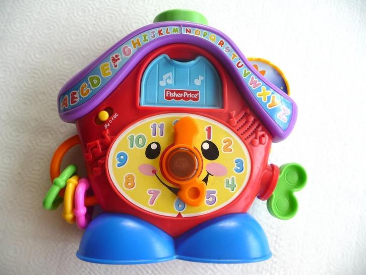 Fisher-Price klok, Kinderen en Baby's, Speelgoed | Fisher-Price, Zo goed als nieuw, Met licht, Met geluid, Ophalen