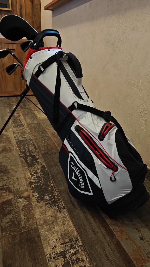 Sac de golf Callaway et demi set de club Inesis, Sport en Fitness, Golf, Gebruikt, Tas, Callaway, Ophalen