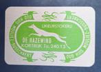 Speelkaart Kortrijk – Likeurstokerij Hazewind, groen B_100, Verzamelen, Ophalen of Verzenden, Gebruikt, Speelkaart(en)