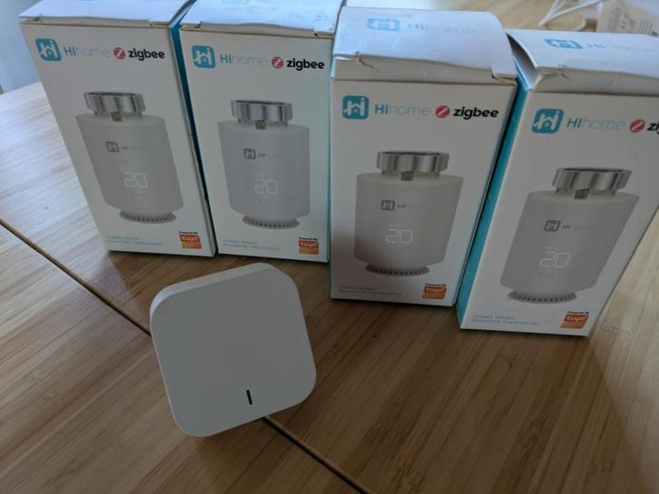 Hihome Smart Zigbee Slimme Radiator Thermostaat, Doe-het-zelf en Bouw, Thermostaten, Zo goed als nieuw, Ophalen