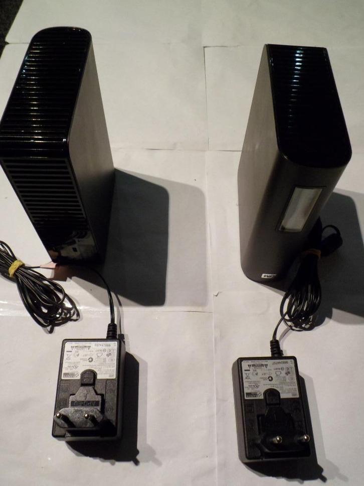 Disque externe WD 1 To, boîtier noir+alimentation, USB 2.0, Informatique & Logiciels, Disques durs, Utilisé, Externe, USB, Enlèvement ou Envoi