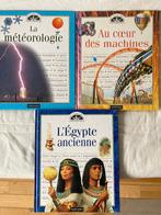 Livres éducatifs Egypte / méteo / machines, Boeken, Encyclopedieën, Complete serie, Zo goed als nieuw, Ophalen, Overige onderwerpen