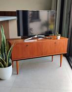 Prachtig vintage teakhouten TV-meubel, Enlèvement ou Envoi, Utilisé, Teck, Midcentury