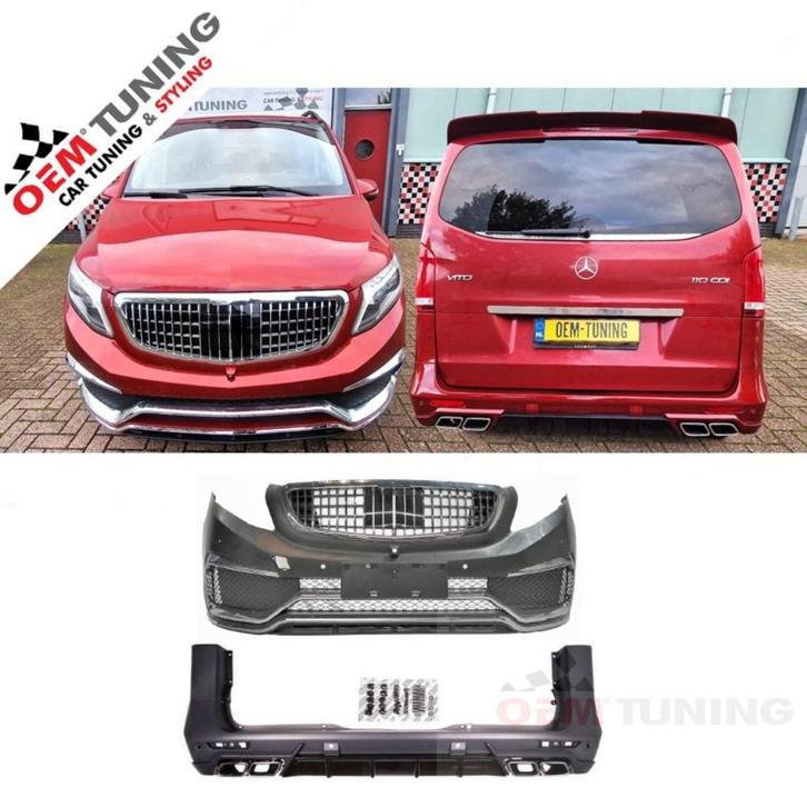 Maybach bodykit voor VITO & V KLASSE Mercedes W447 | 14-24 |, Auto-onderdelen, Carrosserie, Bumper, Mercedes-Benz, Voor, Achter