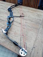 hoyt montega gezocht 30-40 of 40-50 blauw, Sport en Fitness, Handboogschieten, Ophalen, Zo goed als nieuw, Compoundboog