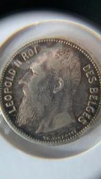 1 franc 1904 Leopold 2 argent 835, Timbres & Monnaies, Monnaies | Belgique, Argent, Argent