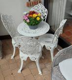 4 stoelen + tafel, Ophalen, Gebruikt, 4 zitplaatsen