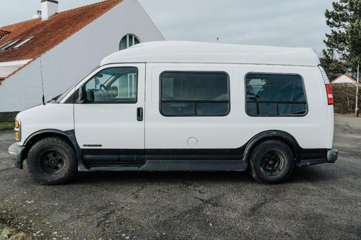 Chevrolet Express 1500 V8 5.7l -  Chevy Van - BJ 1999 - LPG, Auto's, Chevrolet, Particulier, Chevy Van, LPG, Automaat, Wit, Bruin