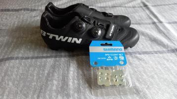 fietsschoenen of spinningschoenen Btwin