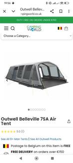 Outwell belleville 7sa air, Caravans en Kamperen, Tenten, Ophalen, Gebruikt, Meer dan 6