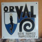 Geëmailleerde plaat van ORVAL., Ophalen of Verzenden, Zo goed als nieuw, Reclamebord, Plaat of Schild, Overige merken