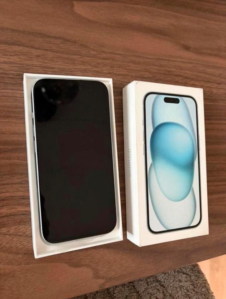 iPhone 15 (128gb) Blauw, Telecommunicatie, Mobiele telefoons | Apple iPhone, Zo goed als nieuw, 128 GB, iPhone 15, Blauw, Verzenden