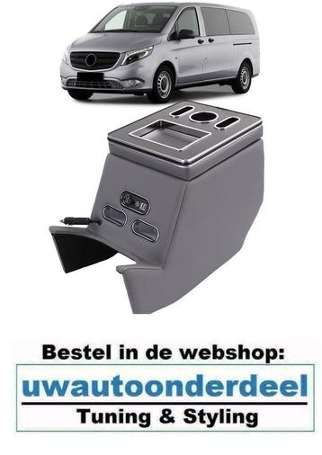 USB Luxe Middenconsole Armsteun Grijs Voor Mercedes V Klasse, Envoi