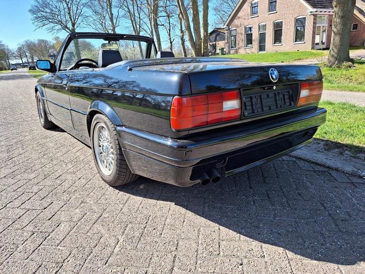 BMW 325i cabrio E30 (1991) zwart 114000 km M-Tech 2 pakket!, Autos, BMW, Entreprise, Achat, Série 3, ABS, Ordinateur de bord, Verrouillage central