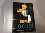 Orval emaille reclamebord/klok, 2012, Ophalen of Verzenden, Zo goed als nieuw, Reclamebord