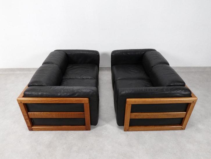 Sofa set - Afra & Tobia Scarpa for Bernini, Huis en Inrichting, Zitzakken, Gebruikt, Overige typen, Zwart, Ophalen of Verzenden
