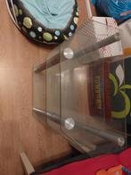 Tv tafeltje glas, Huis en Inrichting, 55 tot 75 cm, Overige vormen, Ophalen, 45 tot 60 cm