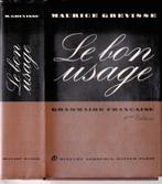 LE BON USAGE par Maurice GREVISSE - 9e édition - 1 969, Livres, Livres scolaires, Comme neuf, Secondaire, Enlèvement ou Envoi