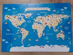 Puzzle carte du monde 50 pièces, Ophalen of Verzenden, 10 tot 50 stukjes, Gebruikt, 4 tot 6 jaar