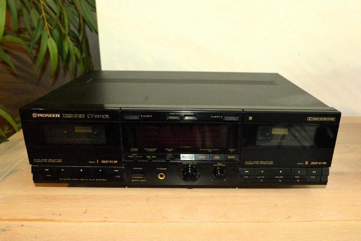 PIONEER CT-W710R dubbeldekscassettes, Audio, Tv en Foto, Cassettedecks, Dubbel, Overige merken, Ophalen of Verzenden