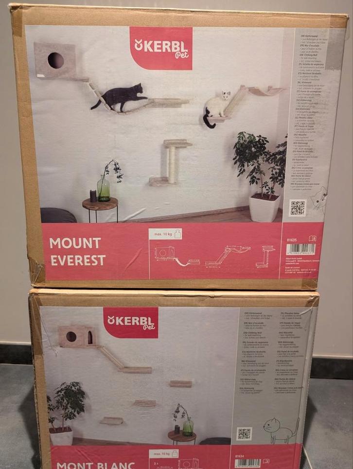 Kerbl katten muurklim set nieuw in doos, Dieren en Toebehoren, Kattenspeelgoed, Zo goed als nieuw, Overig speelgoed, Ophalen
