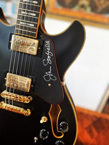 Nieuwe Ibanez John Scofield Black Model Black Gitaar – Een U