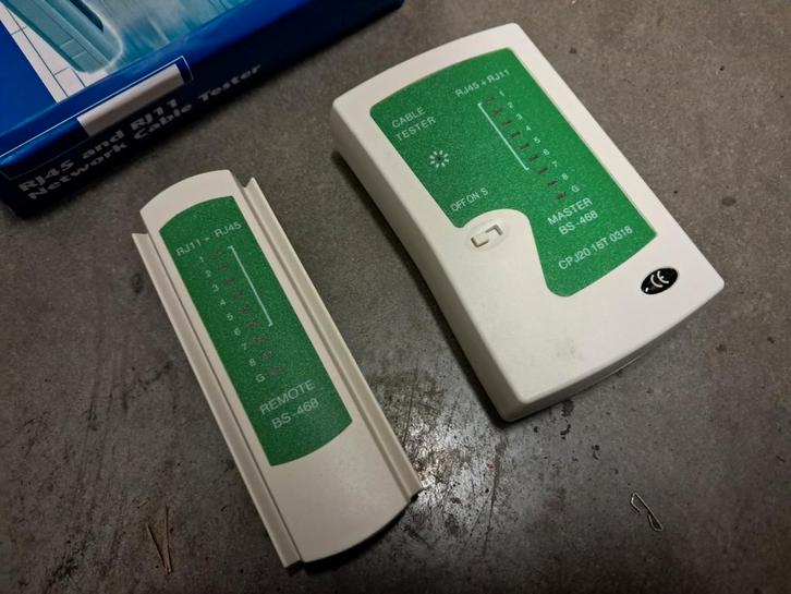 Rj45/rj11 Utp kabel tester, speciale tang en Lsa tool., Doe-het-zelf en Bouw, Gereedschap | Handgereedschap, Zo goed als nieuw
