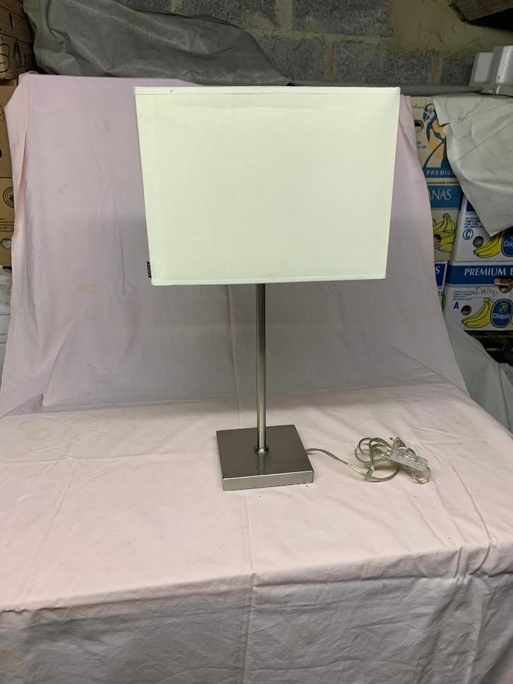 Staande lamp, Huis en Inrichting, Lampen | Tafellampen, Metaal, Stof, Ophalen of Verzenden