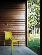 Desalto Riga design stoelen groen 2 stuks, Huis en Inrichting, Stoelen, Twee, Kunststof, Ophalen of Verzenden, Zo goed als nieuw