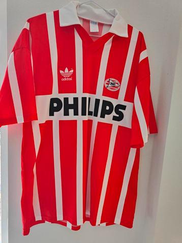 Chemise d'accueil PSV Adidas 1990 XL Romario, vintage authen