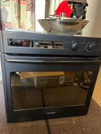 Mooie zwarte oven Scholtes en bijhorende gaskookplaat + wok, Elektronische apparatuur, Ovens, Gebruikt, Hete lucht, Oven met grill