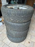 4 Uniroyal 205/50 R 16 H winterbanden op aluminium velgen, Auto-onderdelen, Banden en Velgen, Ophalen, Gebruikt, Winterbanden