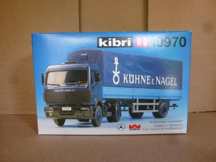 1:87 Kibri kit 10970 Mercedes Benz SK 1834 truck & trailer, Hobby en Vrije tijd, Modelauto's | 1:87, Zo goed als nieuw, Bus of Vrachtwagen