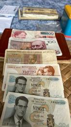 Lot de francs belge 20,50 et 100 francs belge