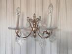 Twee wand lusters en  twee kristallen lusters, Huis en Inrichting, Lampen | Kroonluchters, Ophalen, Zo goed als nieuw