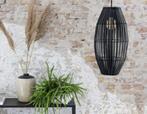 2 Grote nieuwe smalle houten hanglampen H kap 50cm, Nieuw, Ophalen of Verzenden, Hout, 50 tot 75 cm