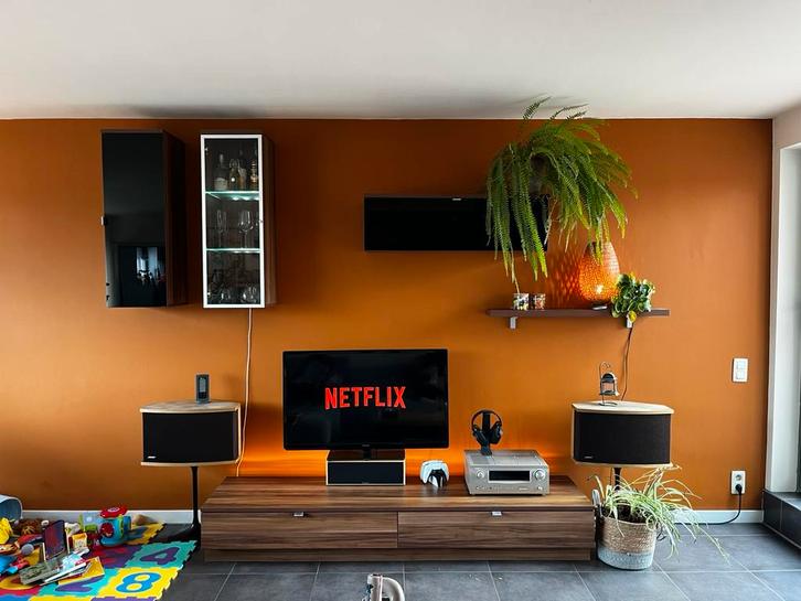 Magnifique ensemble de meuble mural pour TV de 5 pièces, Maison & Meubles, Armoires | Armoires murales, Comme neuf, Enlèvement